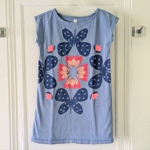 Tea Collection Cap Sleeve Butterfly Dress